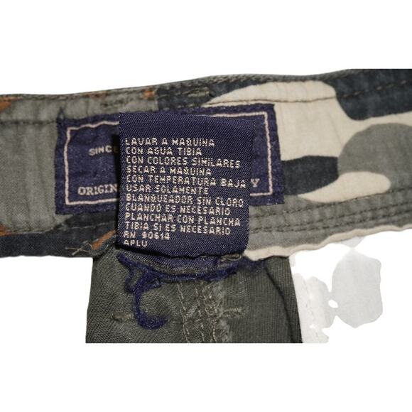 Vintage Route 66 Cargo Shorts Camo Waist Utility Y2K Style β Size 32 - Picture 5 of 10